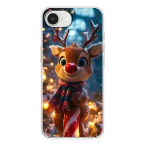 Чехол с принтом «Олень с шарфом» для iPhone 16e