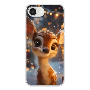 Чехол с принтом «Олененок среди гирлянд» для iPhone 16e