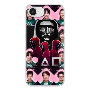 Чехол Гра в кальмара для iPhone 16e (Участники Игра кальмара)