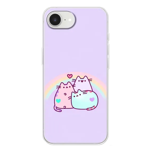 Чохол з принтом «Радужний котик» для iPhone 16e