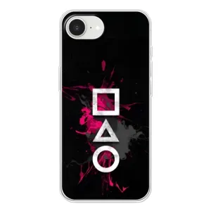 Чехол Гра в кальмара для iPhone 16e (Символы Игра кальмара)