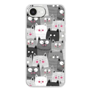 Чохли з Котиками для iPhone 16е (VPrint) (Мальовані котики)