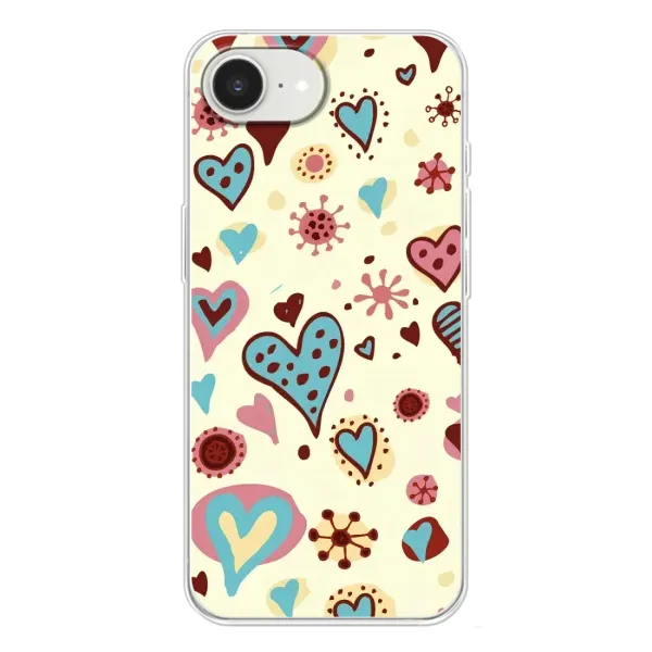 Чехол с принтом «Сердечки» для iPhone 16e