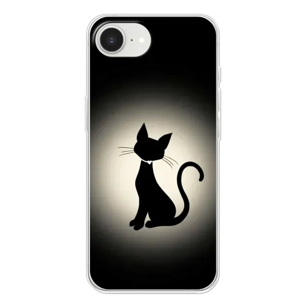 Чохол з принтом «Силует котика» для iPhone 16e