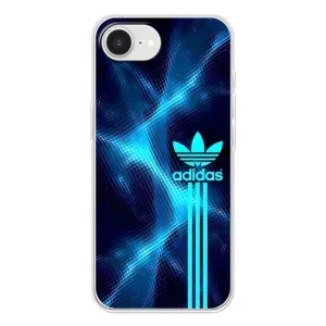 Чехлы Адидас для iPhone 16е (AlphaPrint) (Синий Адидас)