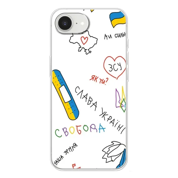 Чехол с принтом «Стикер» для iPhone 16e