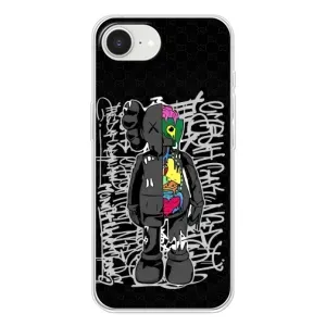 Чехлы для iPhone 16е - Bearbrick Louis Vuitton (PREMIUMPrint) (Стиль Bearbrick)