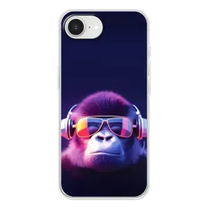 Чехол с Обезьянами iPhone 16е - (AlphaPrint) (Стильная обезьяна)