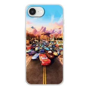 Силіконовий чохол Маквін для iPhone 16e (Тачки на трасі)