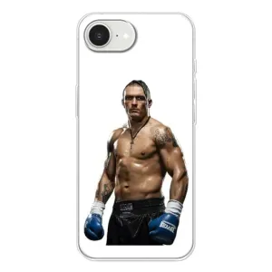 Чехол с картинкой Александр Усик для iPhone 16e (Усик на белом)