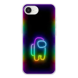 Чехол Амонг Ас для iPhone 16е (AlphaPrint) (Яркий скин)