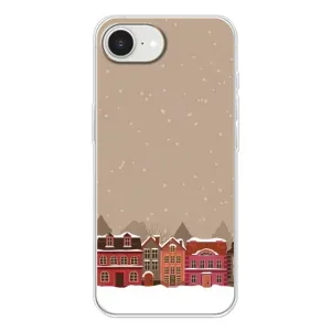 Новогодние, Праздничные Чехлы для iPhone 16е - 2024 год (Зимний город)