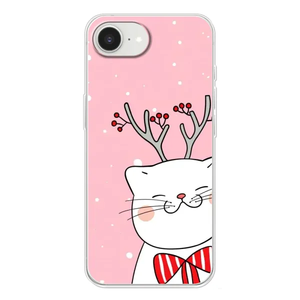 Чехол с принтом «Зимний кот» для iPhone 16e