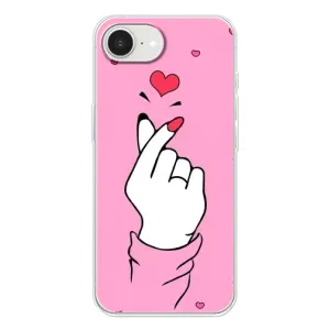 Чехол с принтом для iPhone 16е (AlphaPrint - Знак сердечка)