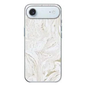 Мраморный чехол на iPhone 17 Air (VPrint) (Белый мрамор)