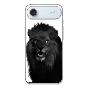 Чехлы с картинками животных iPhone 17 Air (Черный ЛЕВ)