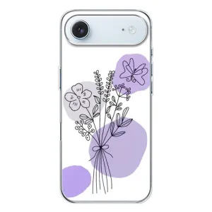 Силиконовый чехол с принтом в цветах на iPhone 17 Air