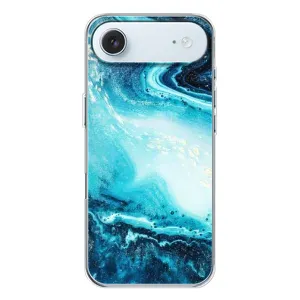 Мраморный чехол на iPhone 17 Air (VPrint) (Голубой мрамор)