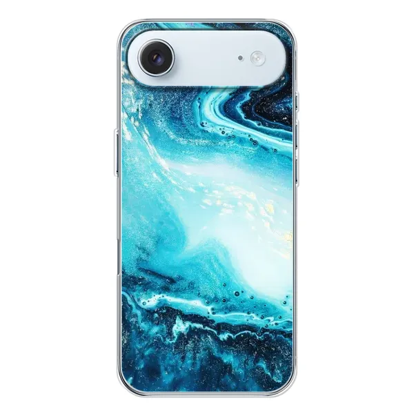 Чехол с принтом «Голубой мрамор» для iPhone 17 Air