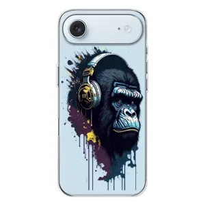 Чехол с Обезьянами iPhone 17 Air - (AlphaPrint) (Горилла в наушниках)