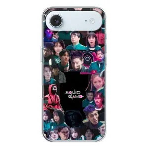Чехол Гра в кальмара для iPhone 17 Air (Коллаж Игра кальмара)