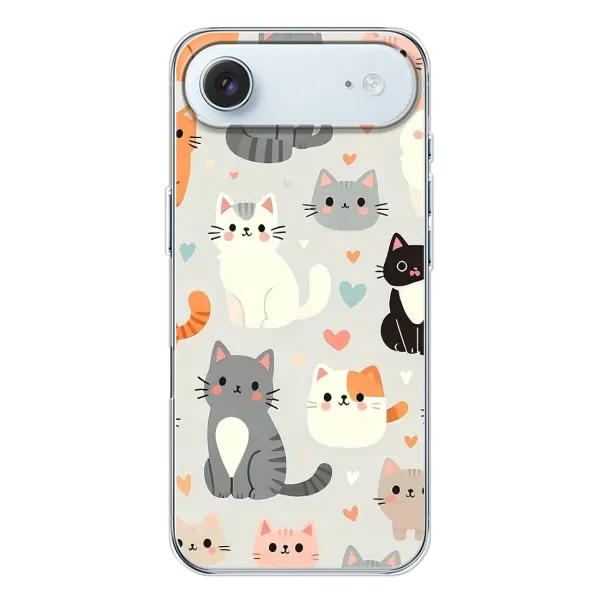 Чохол з принтом «Колаж котів» для iPhone 17 Air Чохол з принтом «Колаж котів» для iPhone 17 Air