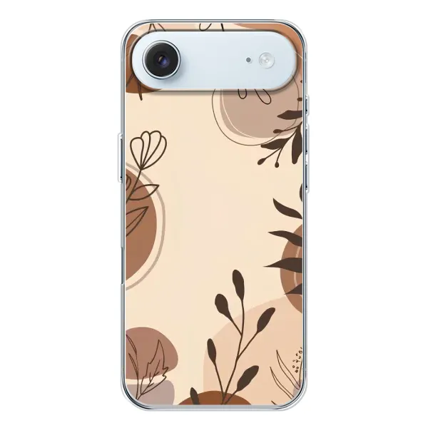 Чохол з принтом «Коричневі квіти» для iPhone 17 Air