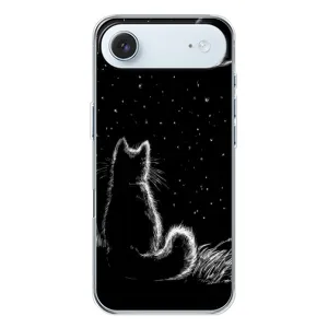 Чехол с принтом для iPhone 17 Air (AlphaPrint) Модные коты (Котик и луна)