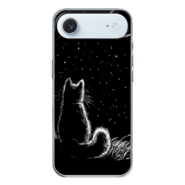 Чохол з принтом «Котик і місяць» для iPhone 17 Air Чохол з принтом «Котик і місяць» для iPhone 17 Air