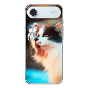 Чохол на Айфон 17 Air з Котиками (VPrint) (Котик з метеликом)