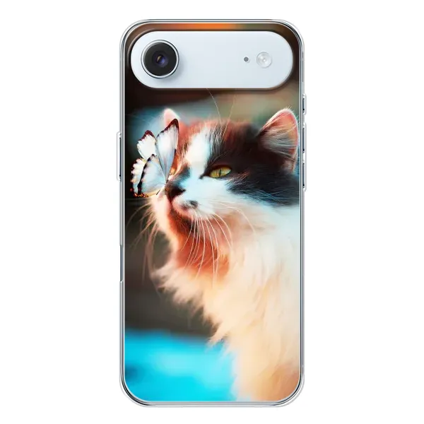 Чехол с принтом «Котик с бабочкой» для iPhone 17 Air