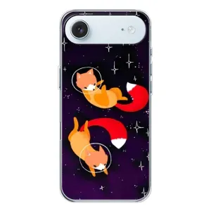 Чехлы с картинкой Лисички для iPhone 17 Air (VPrint) (Лисички космонавты)