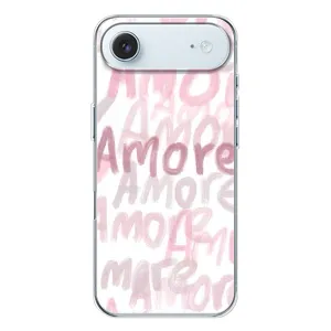 Чехол с розовым рисунком для iPhone 17 Air (Аморе любовь)
