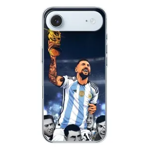 Чехлы для iPhone 17 Air (Leo чемпион) (AlphaPrint) (Месси с кубком)