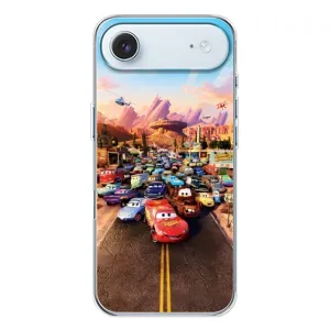 Силиконовый чехол Маквин для iPhone 17 Air (Тачки на трассе)