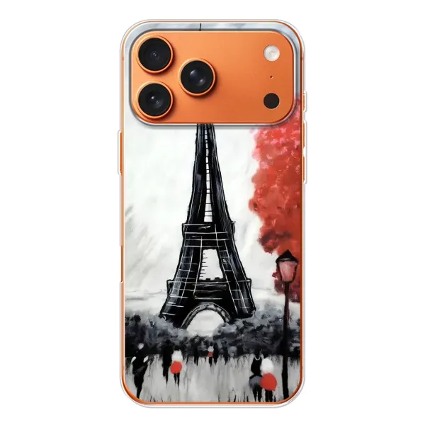 Чехол с принтом «Башня в Париже» для iPhone 17 Pro Max