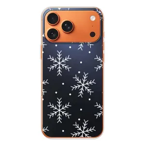 Зимние Чехлы для Айфон 17 Pro Max - прозрачный фон
