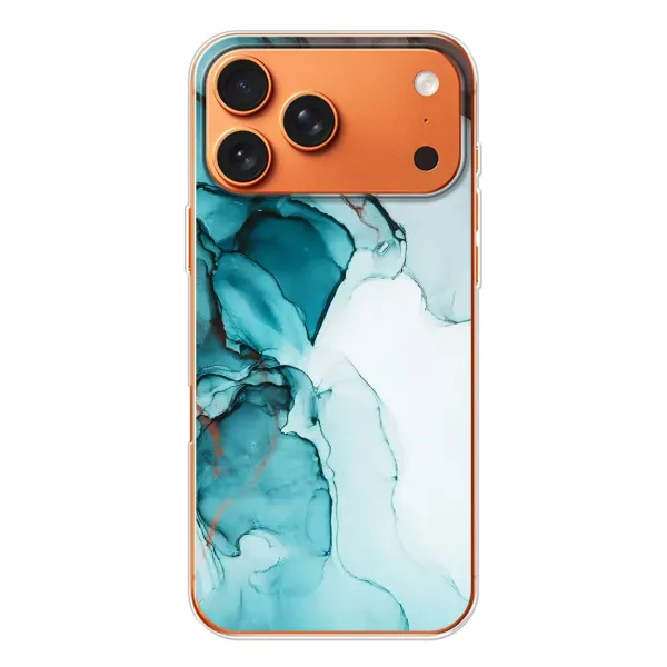 Чехол с принтом «Бирюзовый мрамор» для iPhone 17 Pro Max