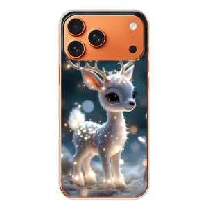 Яскравий чохол для iPhone 17 Pro Max з Зимові Оленята (Блискуче оленятко)