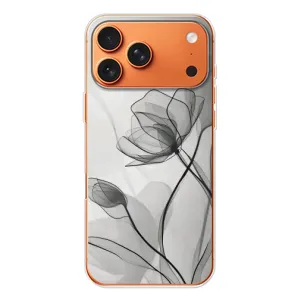 Чехол с принтом «Черные цветы» для iPhone 17 Pro Max
