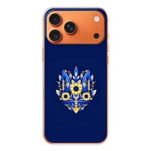 Чохли для iPhone 17 Pro Max Укр. Символіка (AlphaPrint) (Квітковий Герб)
