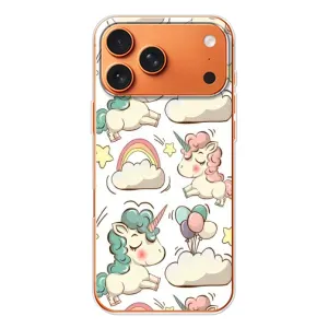Чехол для Айфон 17 Pro Max - (Единорожки - Новинки) (AlphaPrint) (Единорожки)