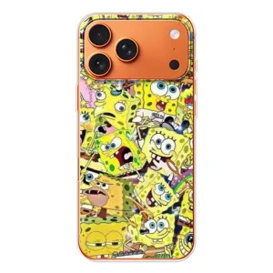 Чохол Губка Боб для Айфон 17 Pro Max (Емоції Спан Боба)