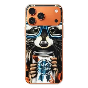 Чохол з принтом для Айфон 17 Pro Max - (Прикольні) (AlphaPrint) (Єнот з банкою)