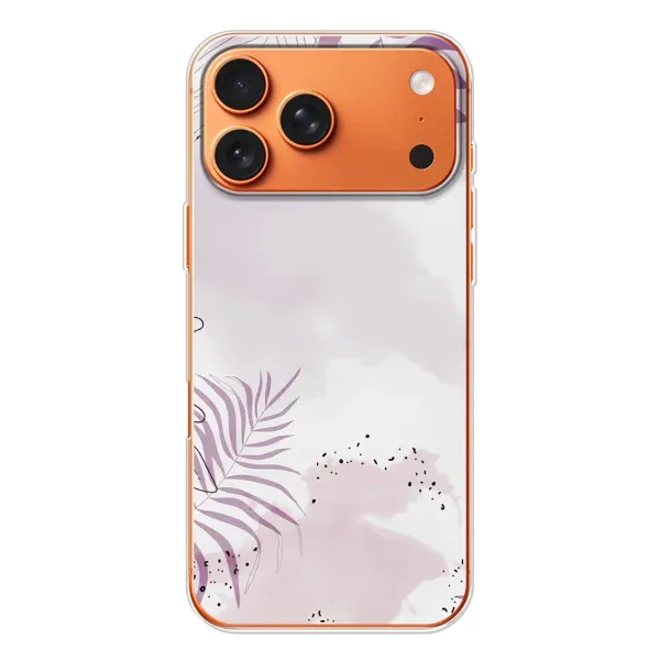 Чехол с принтом «Фиолетовые листья» для iPhone 17 Pro Max