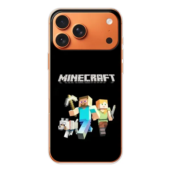Чохол з принтом «герої Minecraft» для iPhone 17 Pro Max