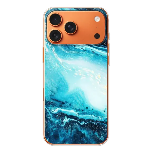 Чохол з принтом «Блакитний мрамор» для iPhone 17 Pro Max Чохол з принтом «Блакитний мрамор» для iPhone 17 Pro Max