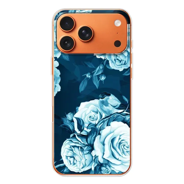 Чехол с принтом «Голубые Бутоны» для iPhone 17 Pro Max