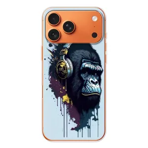 Чохол з Мавпами iPhone 17 Pro Max - (AlphaPrint) (Горила в навушниках)