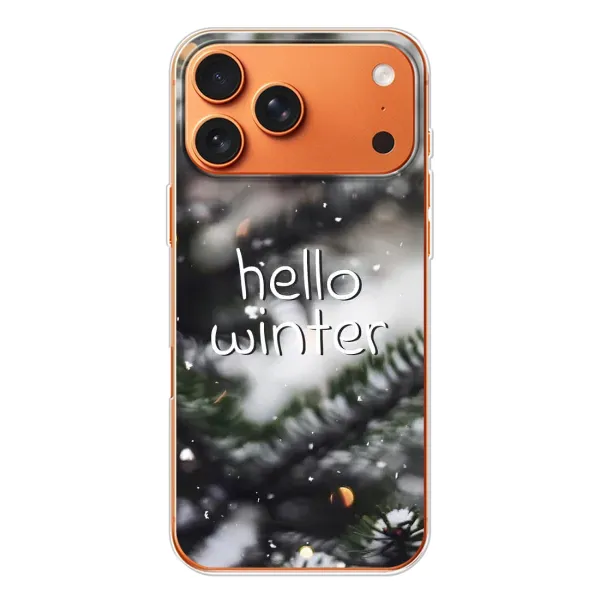 Чехол с принтом «Hello winter» для iPhone 17 Pro Max